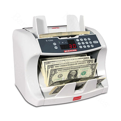 Semacon S-1200 Series Currency Counters for banks from srs systems inc