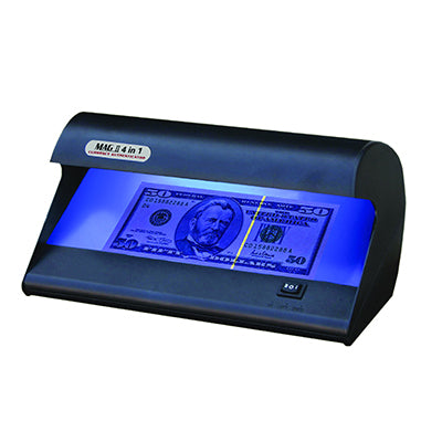 Magner 4 in 1 Counterfeit Detector for banks from srs systems inc